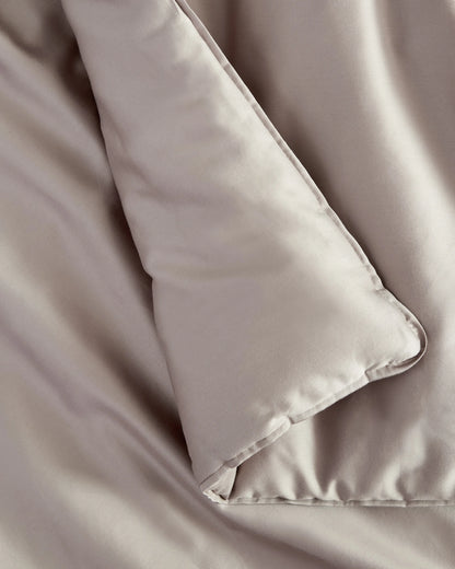 Organic Cotton Sateen Comforter - Twin / Mineral