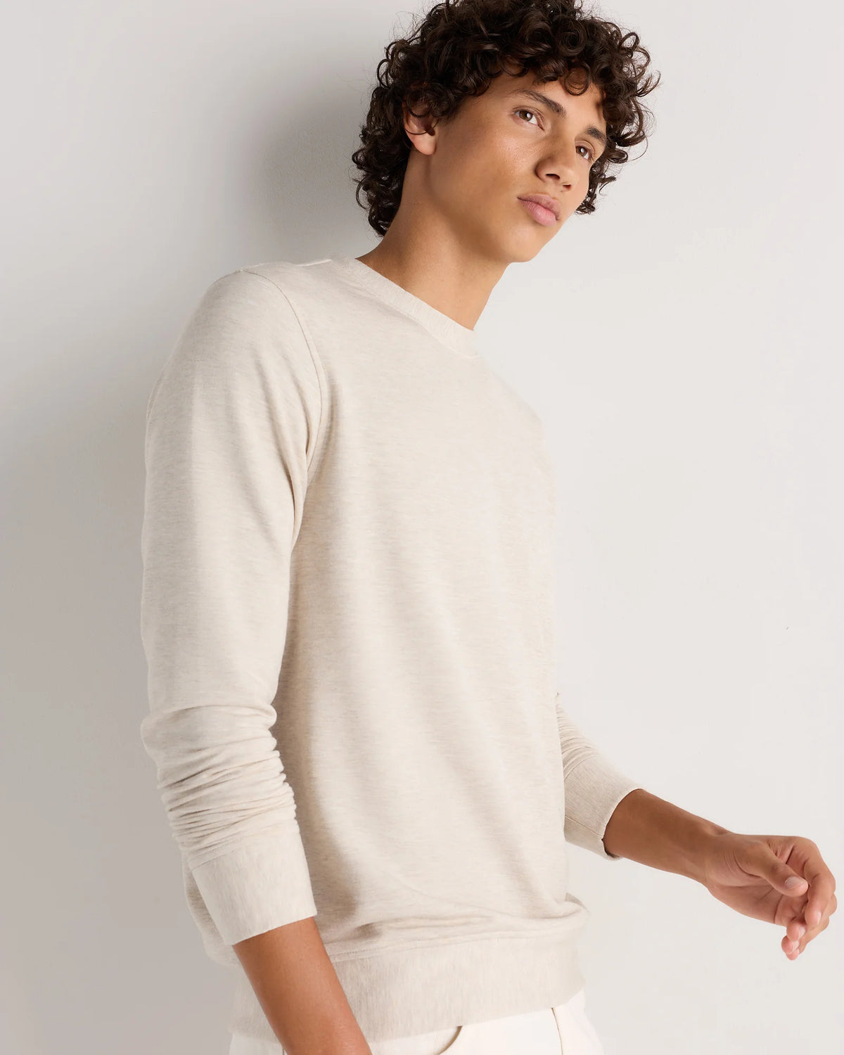 Supersoft Fleece Crew - XS / Heather Oatmeal