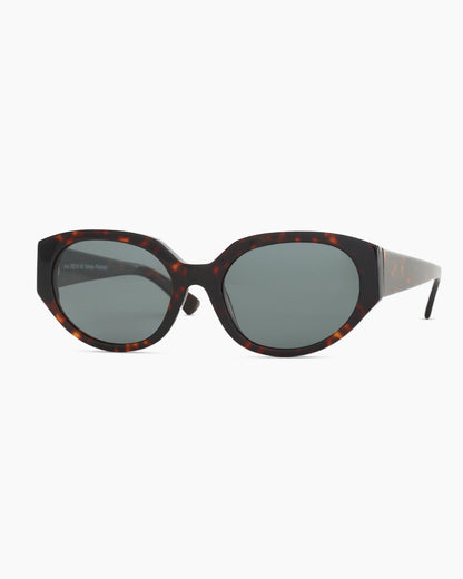 Ava Polarized Acetate Sunglasses - One Size / Tortoise with Grey lens