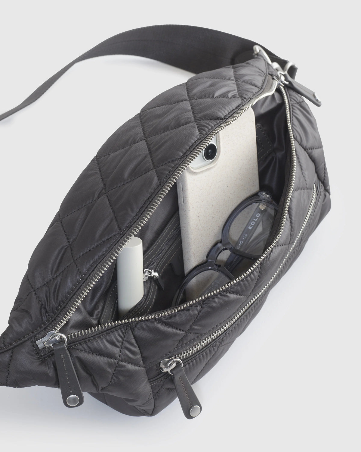 Transit Quilted Sling Bag - One Size / Black