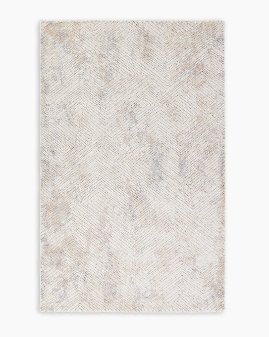 Mateo Plush Performance Rug - 5' x 7'6" / Light Grey