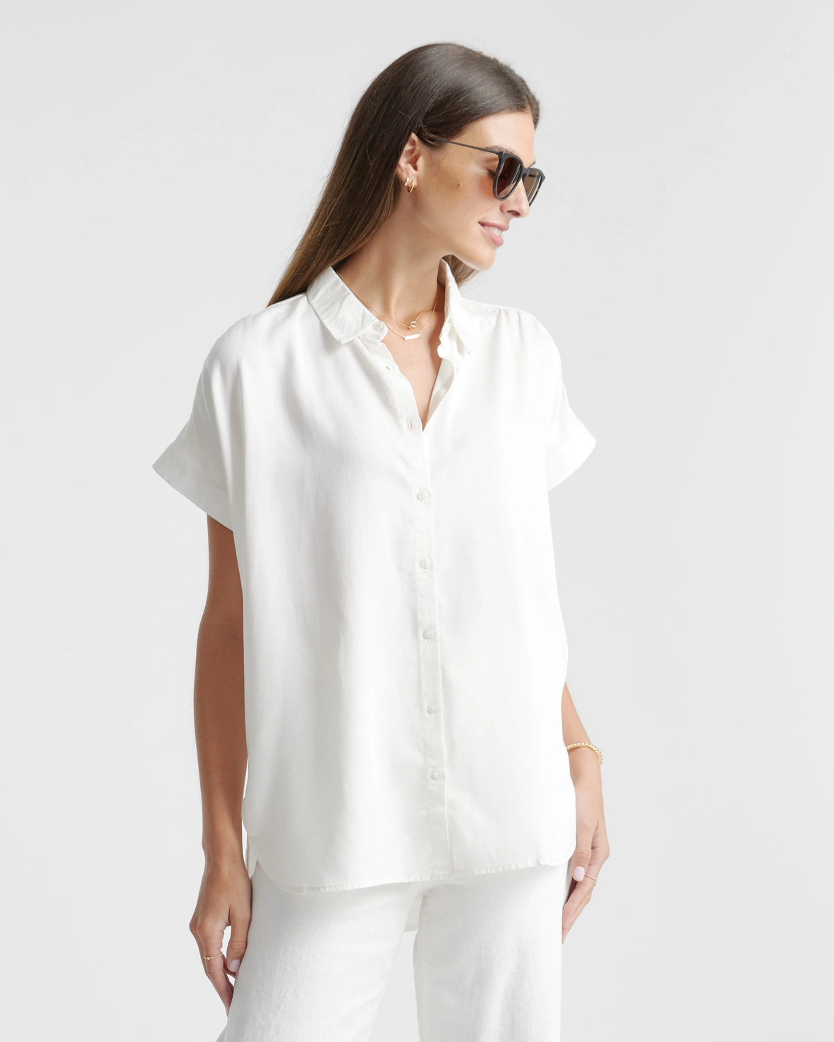 Vintage Wash Tencel Camp Shirt - XS / Taupe Brown