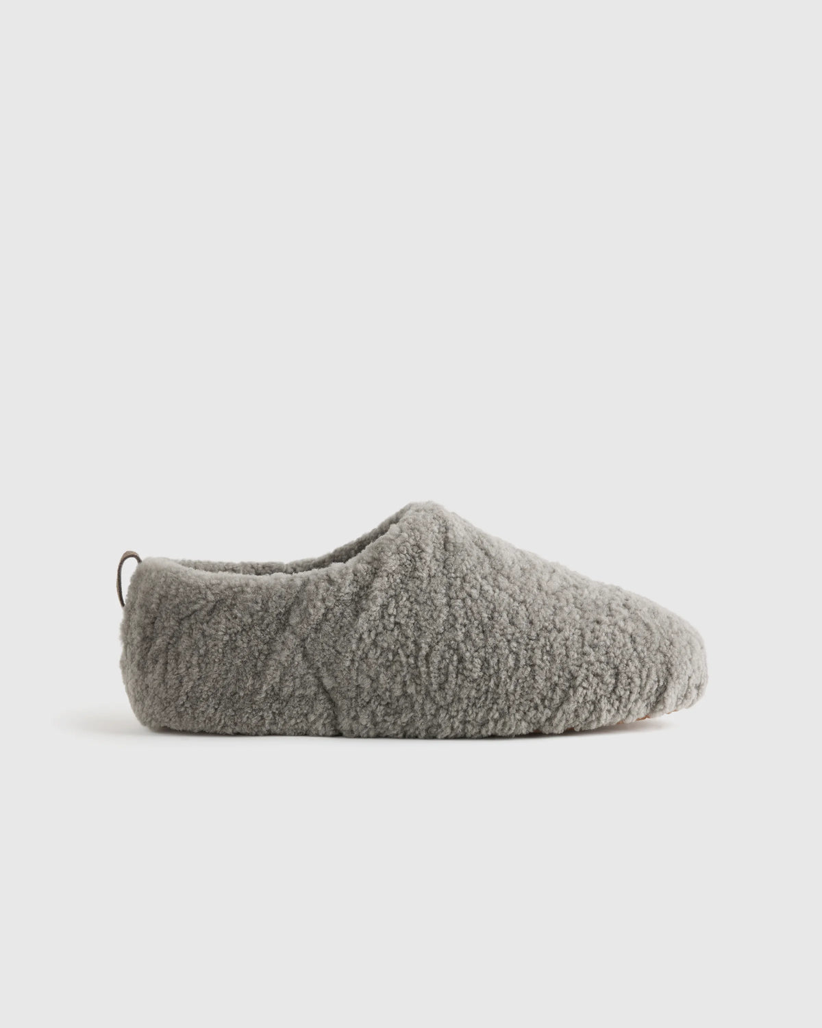 Men's Genuine Shearling Lounge Slipper - 7 / Black