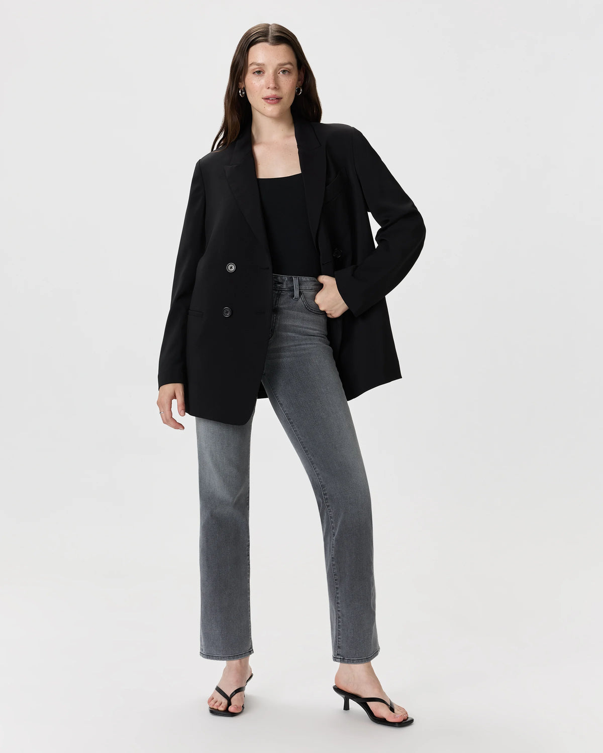 Bella Stretch Kick Flare Jeans - 24 / Deep Rinse