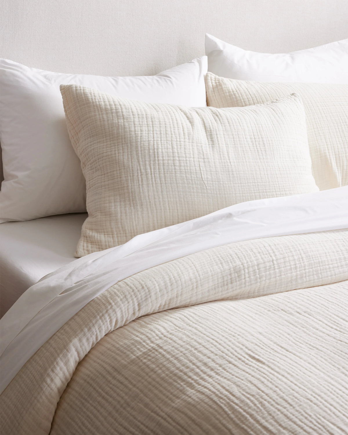 Organic Cotton Gauze Duvet Cover Set - Twin / Dried Sage