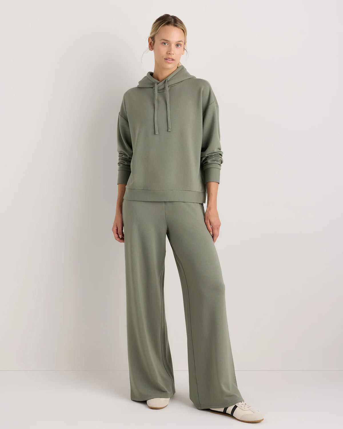 SuperSoft Fleece Pullover Hoodie - XS / Smoked Thyme Green