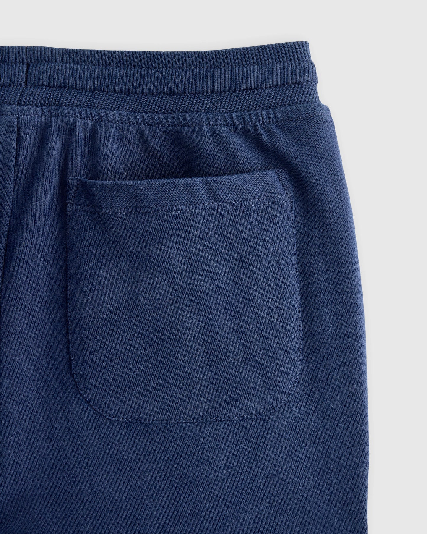 Organic Cotton French Terry Reinforced Knee Slim Jogger - 6 / Navy