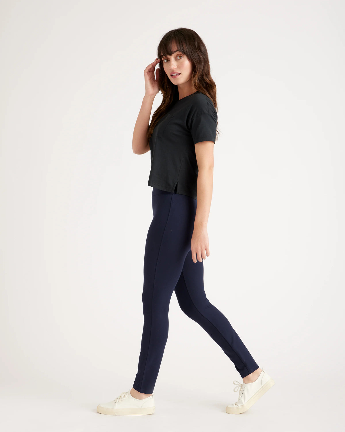 Ultra-Stretch Ponte Skinny Pants - XS / Black