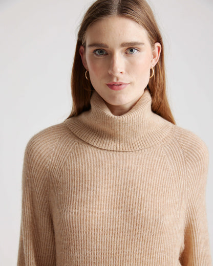 Baby Alpaca-Wool Turtleneck - XS / Light Grey