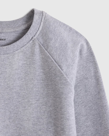 Organic Cotton French Terry Crew Neck Sweatshirt - 2T / Heart Graphic