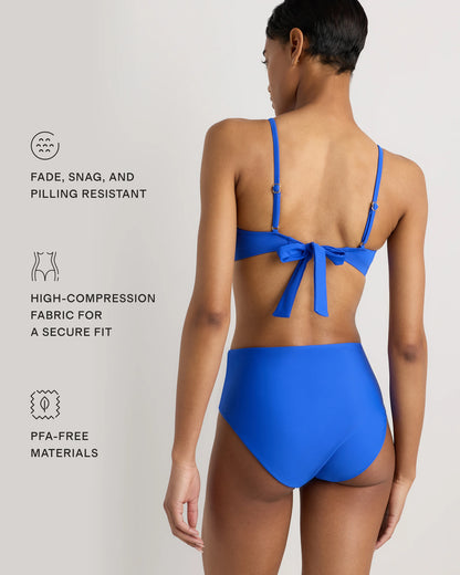 Italian High-Rise Bikini Bottom - XS / Black
