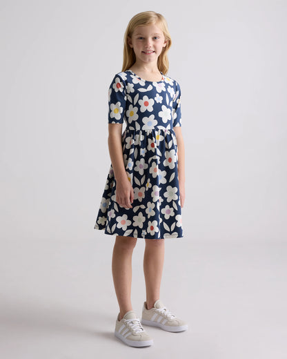 Organic Cotton Skater Dress - 6 / Sweet Cherries