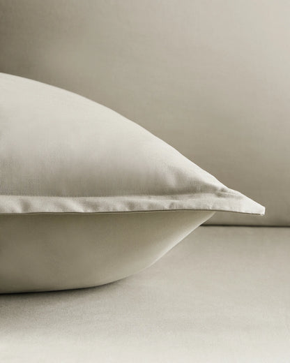 Organic Crisp Percale Euro Sham - Euro / White