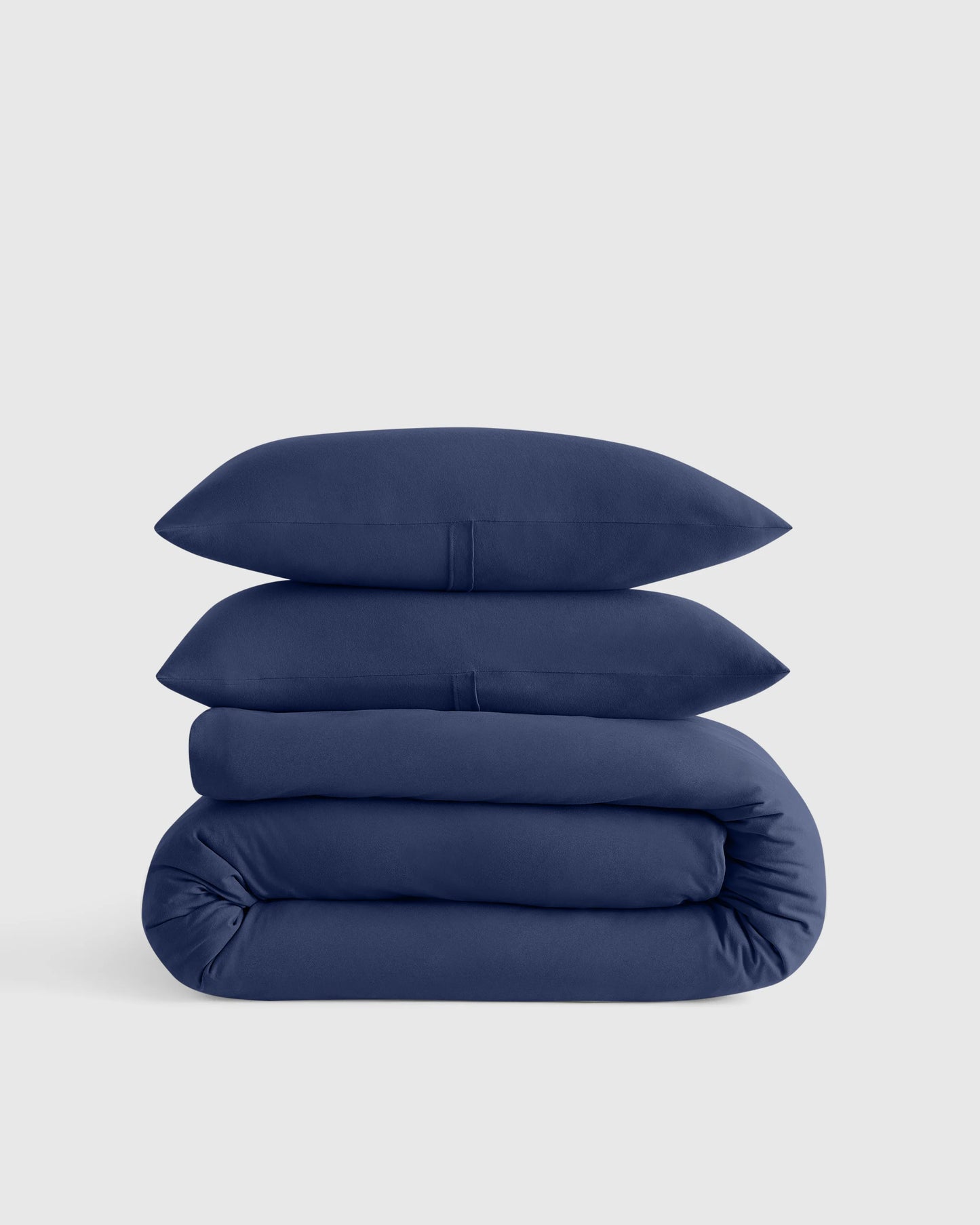Organic Jersey Duvet Cover Set - Twin / Light Blue