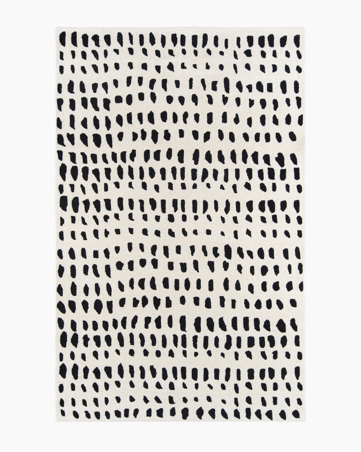 Painterly Dots Hand-Tufted Wool Rug - 3'6" x 5'6" / Navy