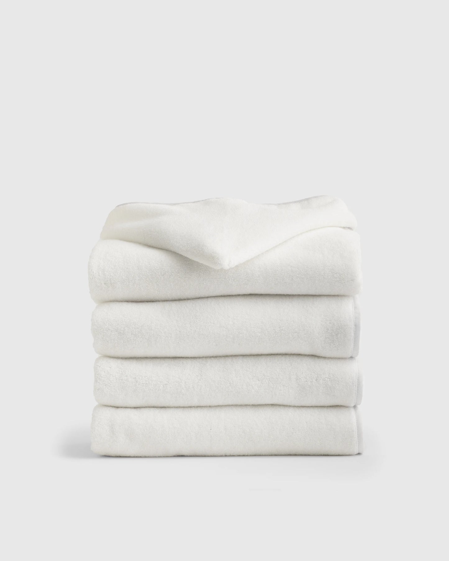 Organic Turkish Cotton Kids Hooded Towel Set 4-Pack - One Size / Light Blue