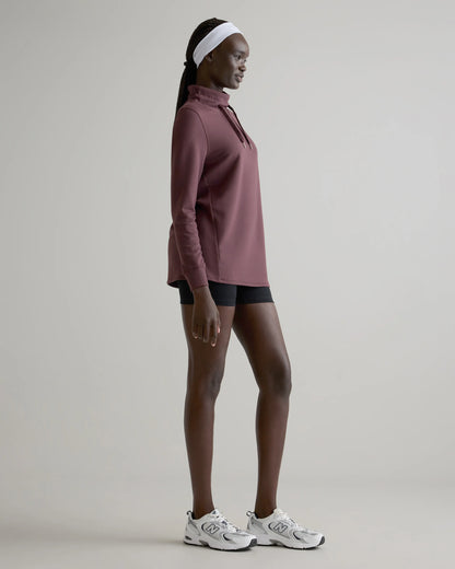SuperSoft Fleece Mock Neck Pullover - XS / Navy