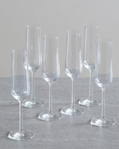 Pure Champagne Flute (Set of 6) - One Size / No Color