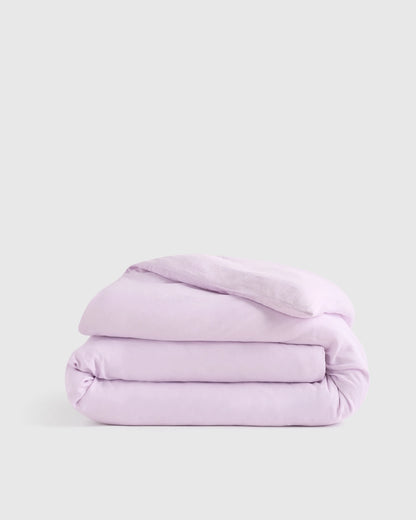 European Linen Duvet Cover - Twin / Peach