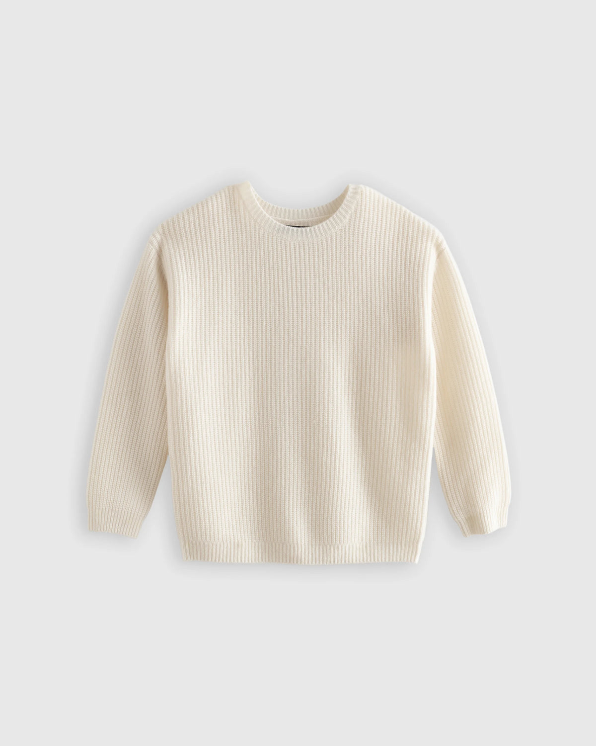Washable Cashmere Fisherman Tunic Sweater - 6 / Oatmeal