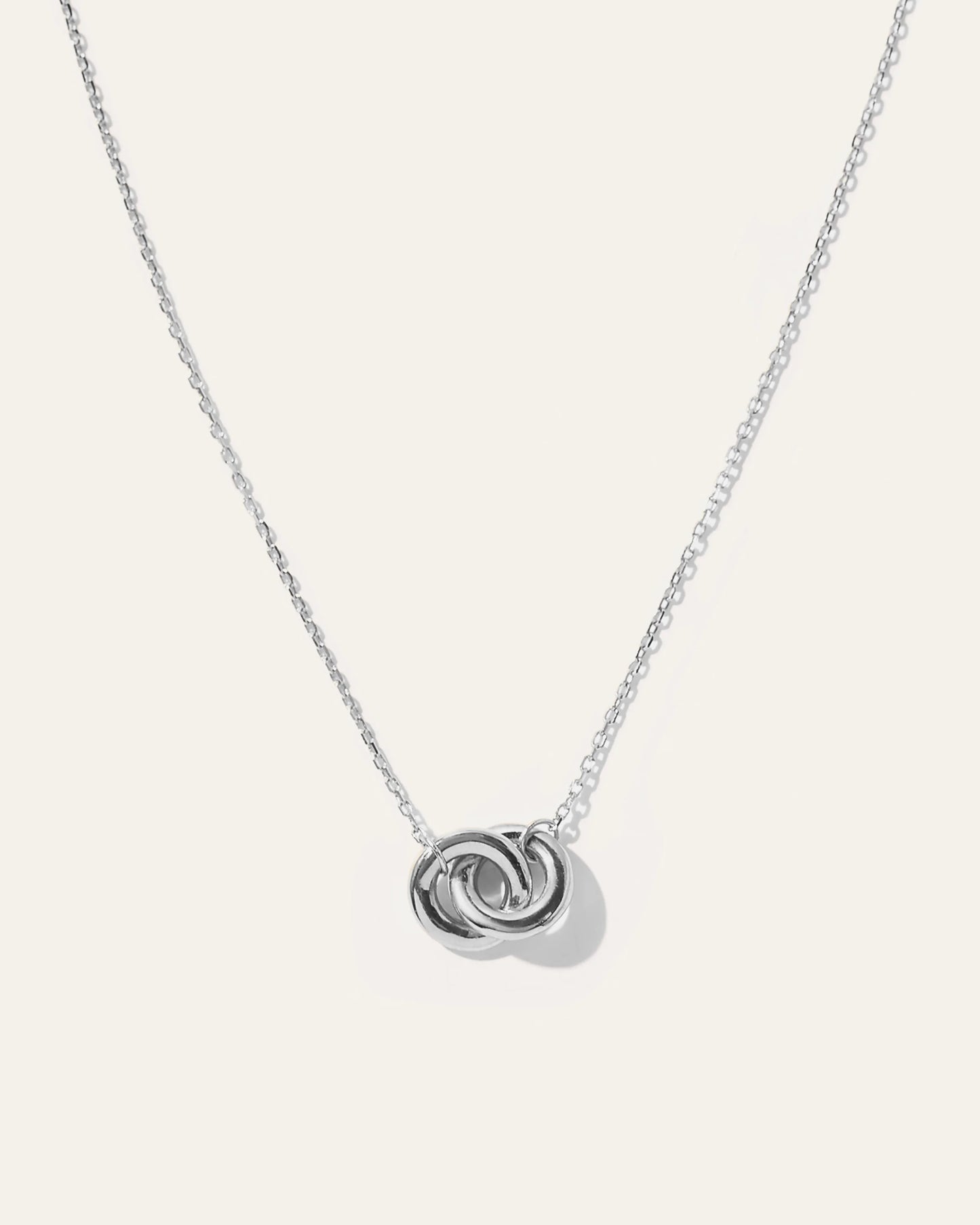 14K Gold Interlock Necklace - One Size / Yellow Gold