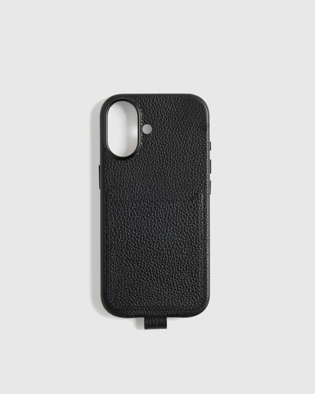Italian Leather Phone Crossbody Case - 17 / Black