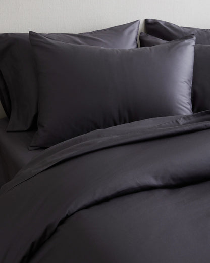 Luxury Organic Sateen Duvet Cover Set - Twin / Ivory