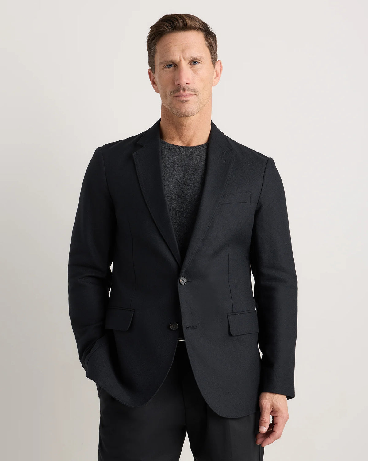 Organic Cotton Cashmere Blazer - S / True Black