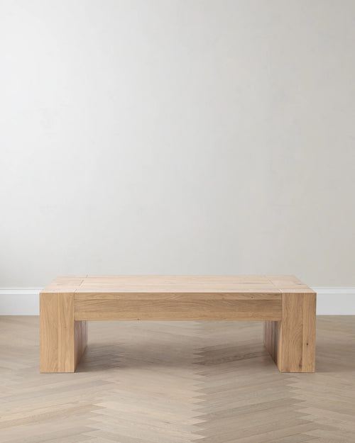 Reclaimed Oak Waterfall Coffee Table - 60" / Weathered Oak