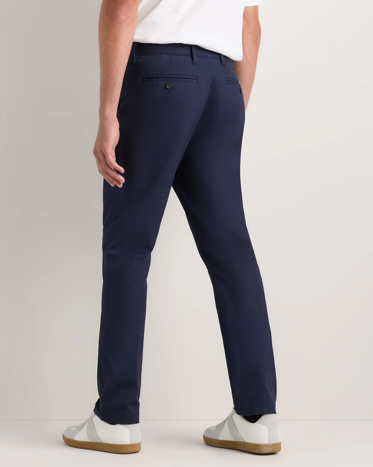 Organic Cotton Stretch Chino Pants - Straight - 30X30 / Stone