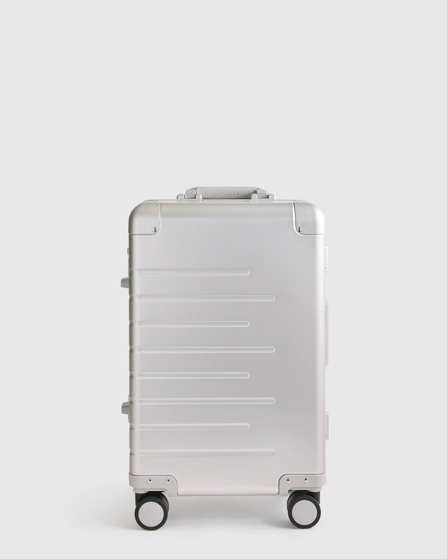 Aluminum Carry-On Suitcase - One Size / Black