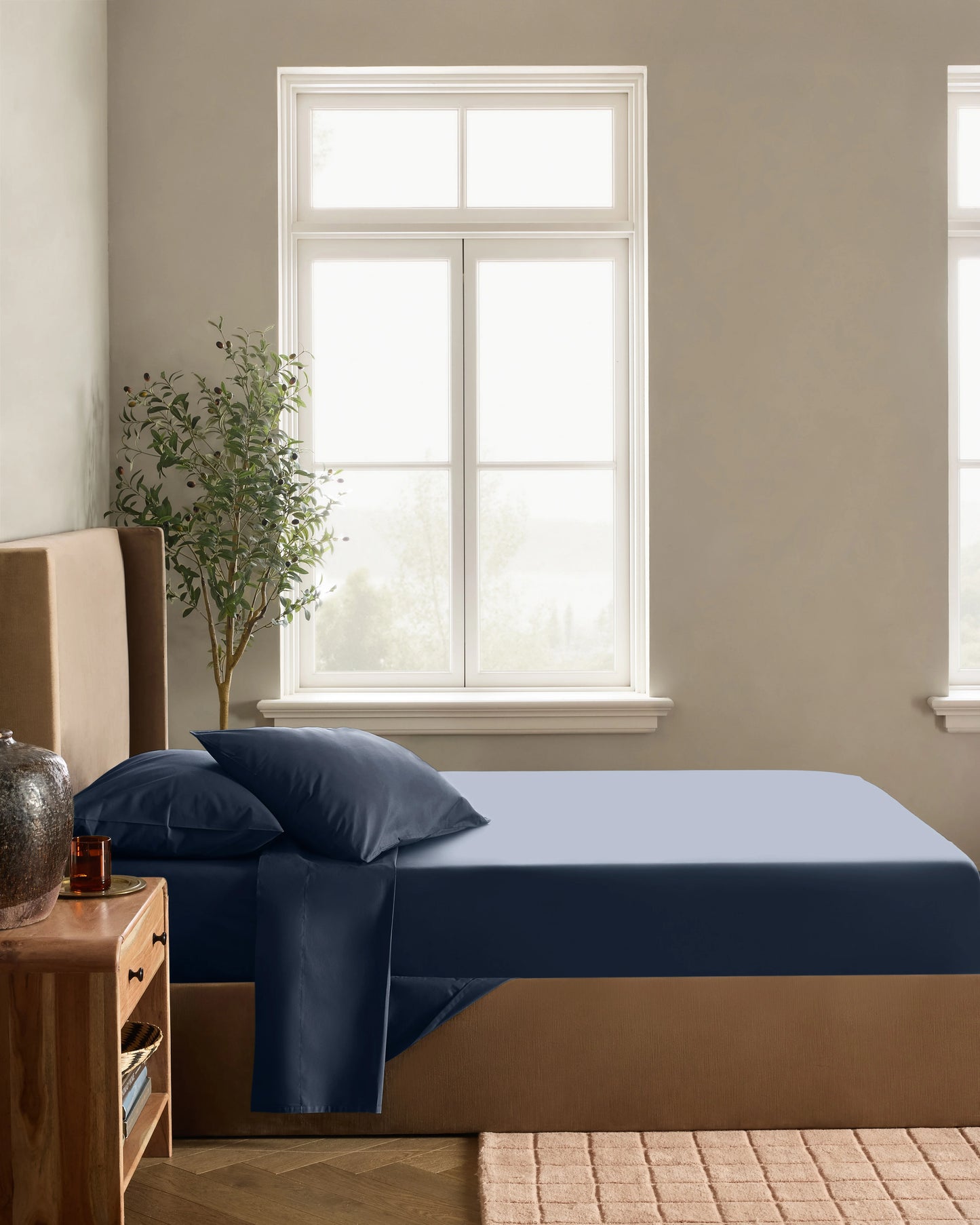 Organic Crisp Percale Pillowcase Set - Standard / White