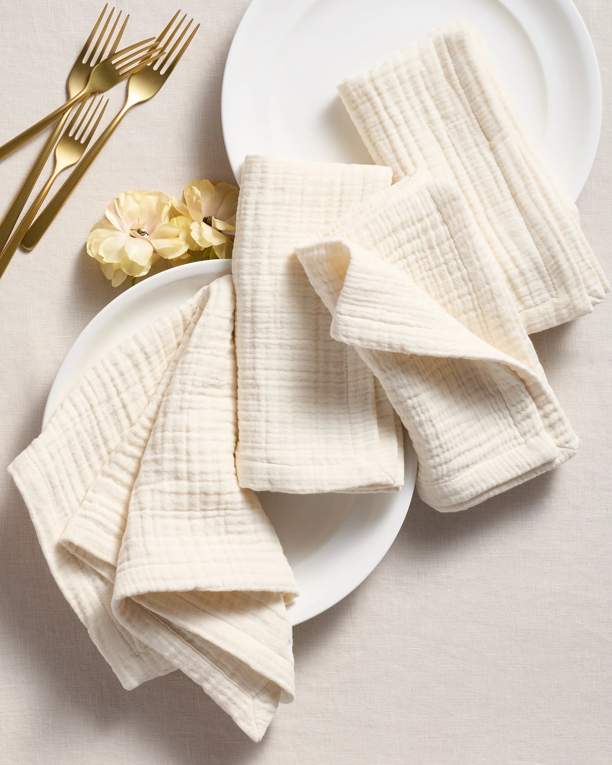 Organic Cotton Gauze Napkins - One Size / Chocolate