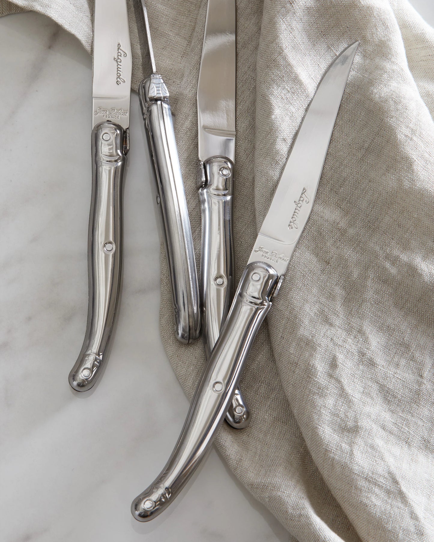 Jean Dubost Laguiole Stainless Steel Steak Knives (Set of 6) - One Size / No Color