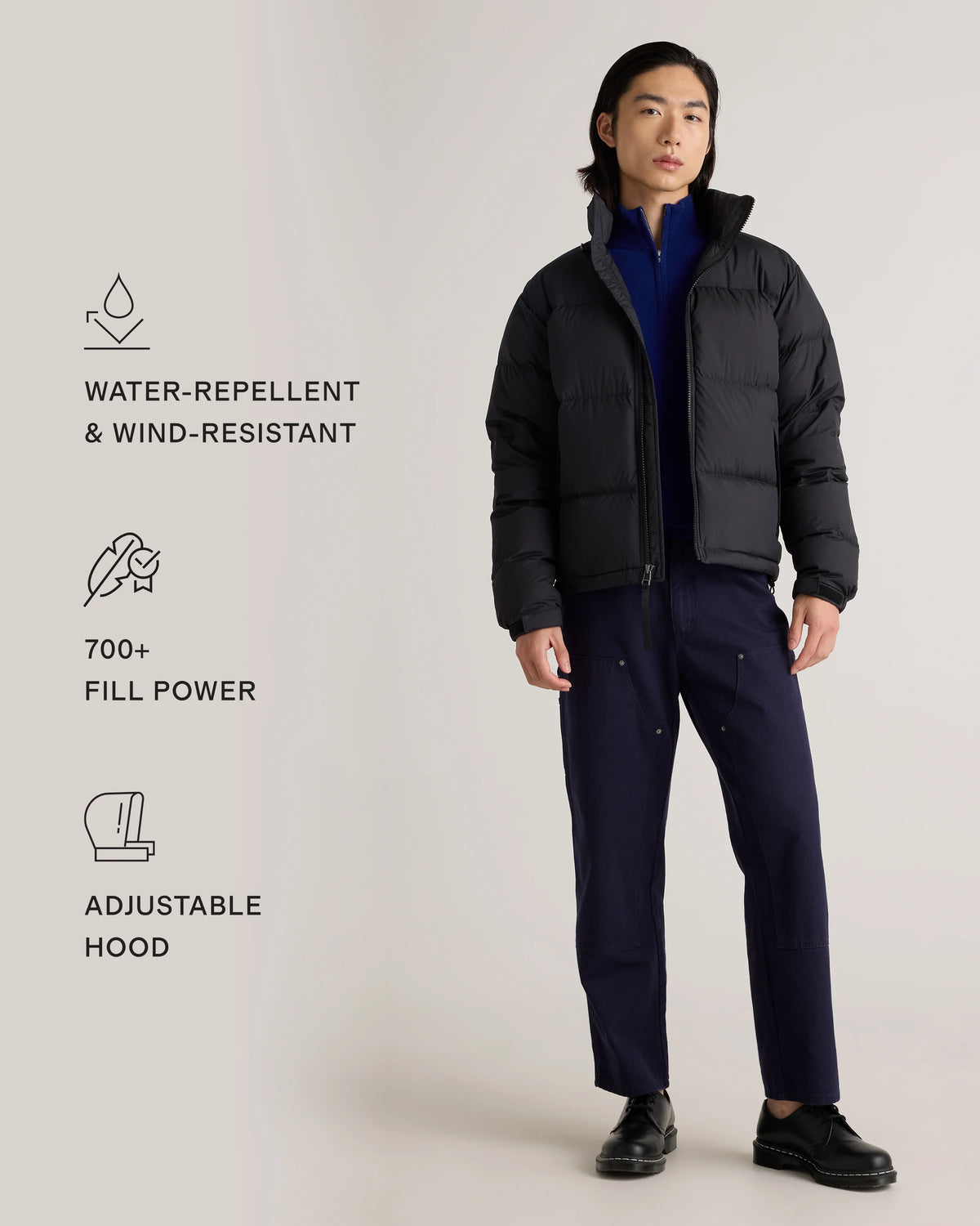 Responsible Down Puffer Jacket - XS / Carbon Grey