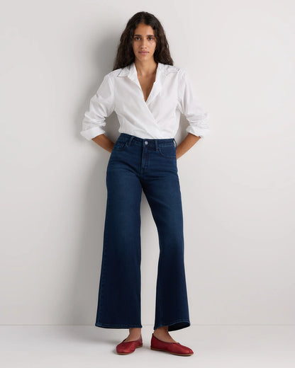 Luna Stretch Wide Leg Jeans - 24 / Frosted Blue