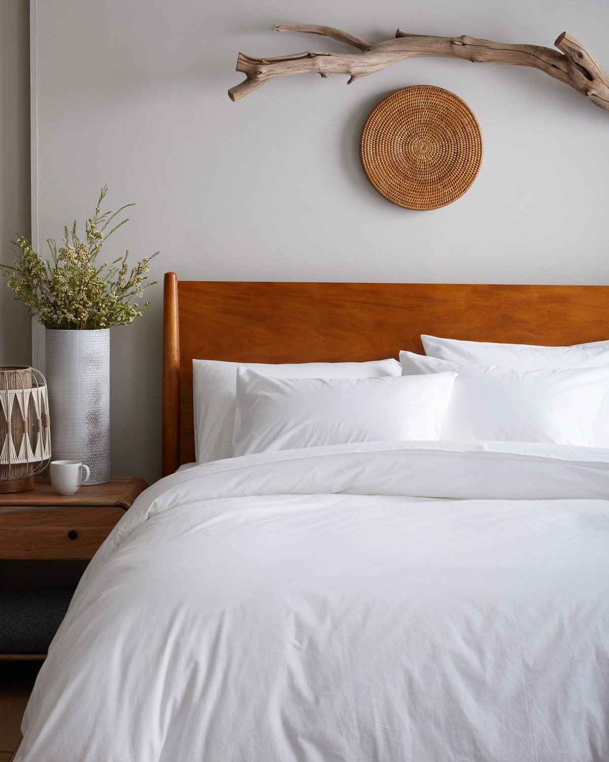 Organic Brushed Cotton Duvet Cover Set - Twin / Toffee