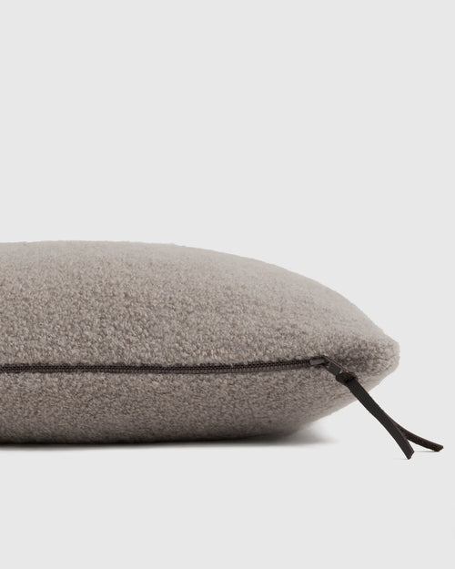 Alpaca Boucle Pillow Cover - 20x20 / Light Heather Grey
