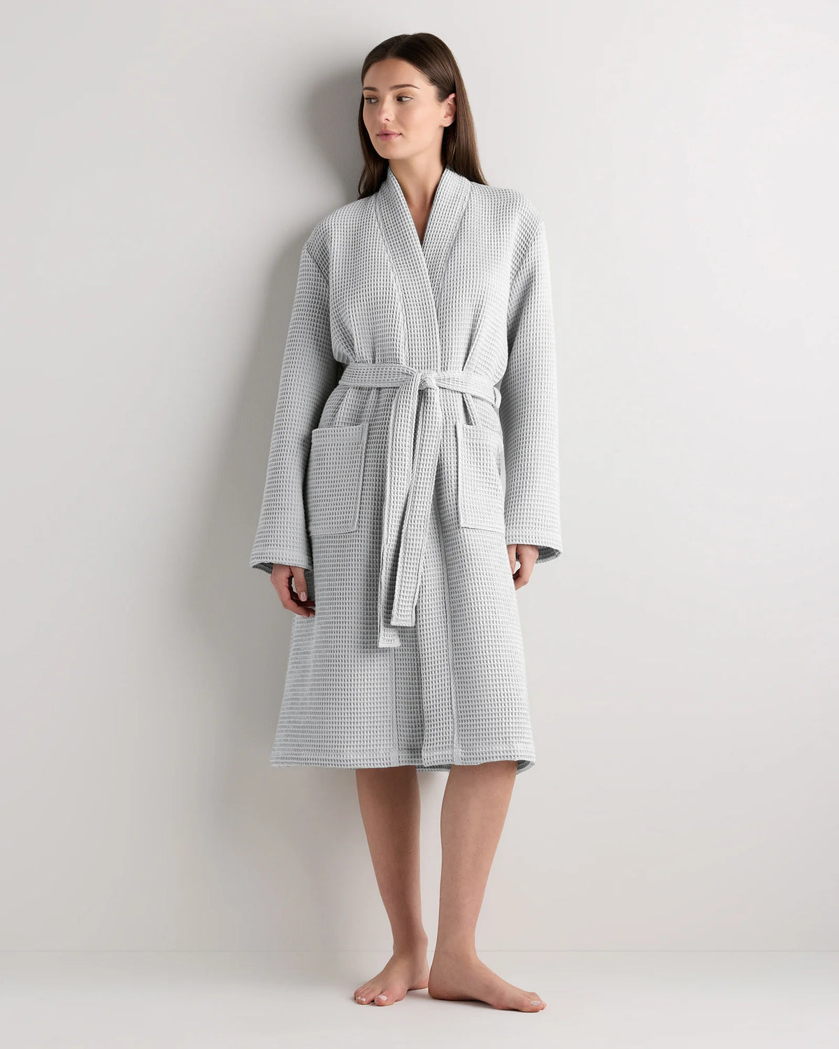 Organic Turkish Waffle Robe - XS / White