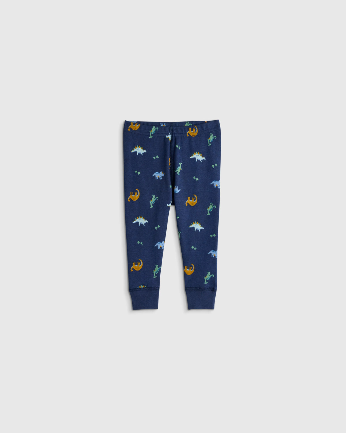 100% Organic Cotton Long Sleeve and Pant Pajama Set - 12-18M / Navy Stripe
