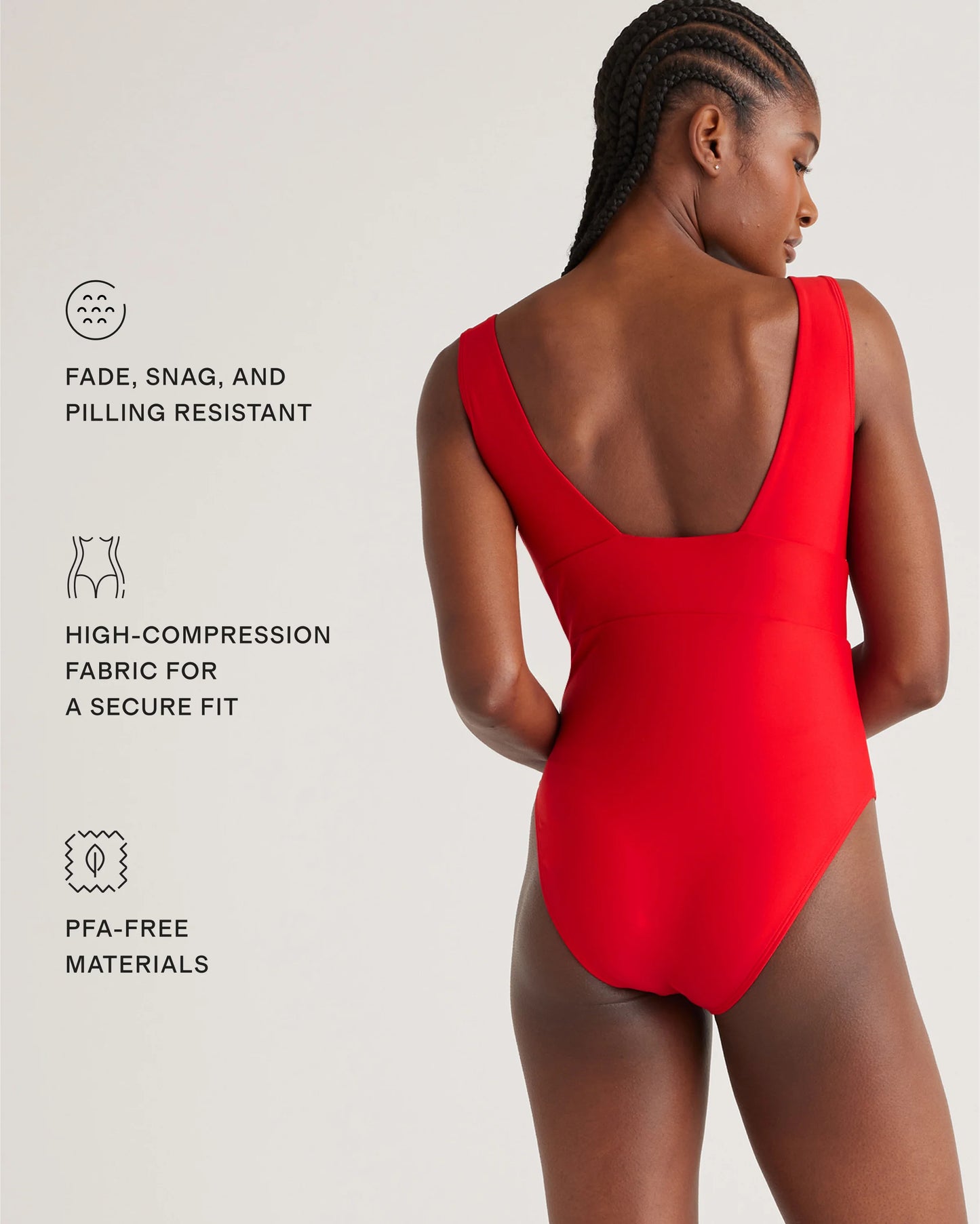 Italian Plunge One-Piece Swimsuit - XS / Deep Navy