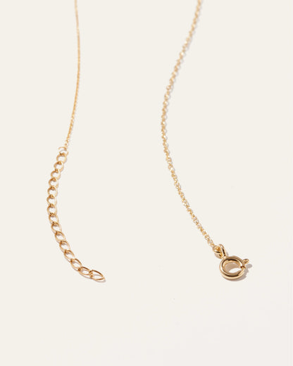 White Sapphire Bar Necklace - One Size / Gold Vermeil