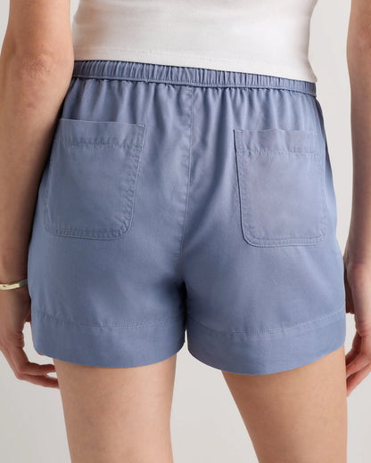 Vintage Wash Tencel Utility Shorts - XS / Moonstone Blue