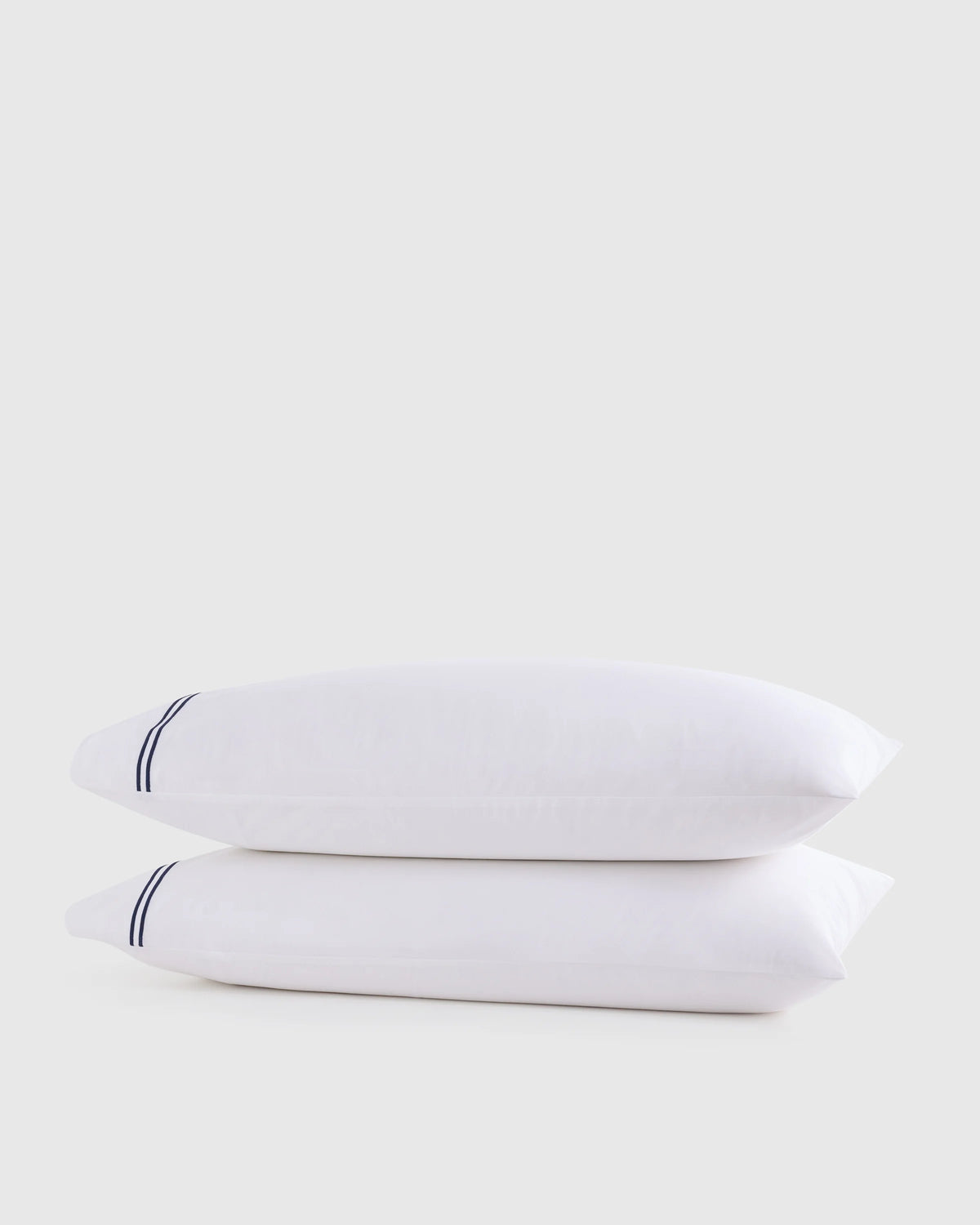 Organic Crisp Percale Pillowcase Set - Standard / White