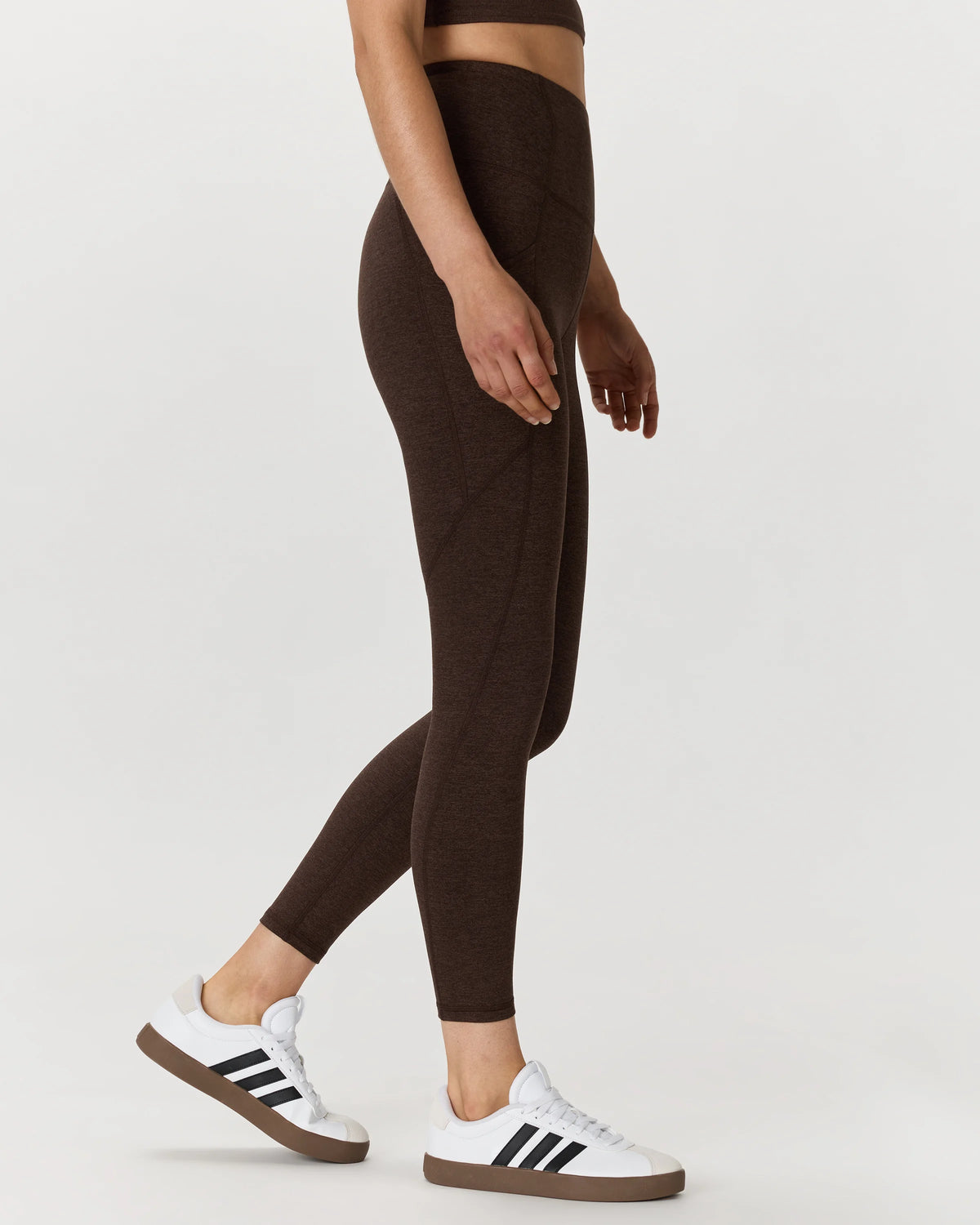 Ultra-Soft High-Rise Pocket Legging - XS / Heather Espresso