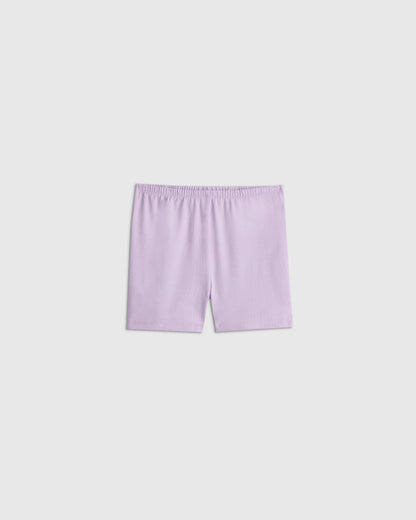 Organic Cotton Cartwheel Shorts - 6 / Soft Rose