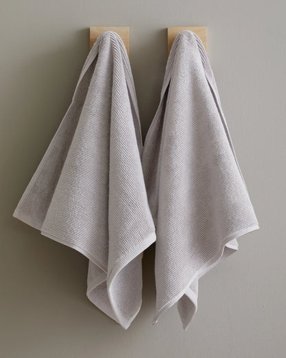 Turkish Ribbed Quick Dry Bath Towel Bundle - One Size / White