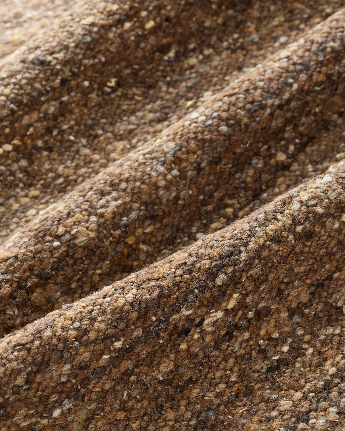 Liam Handwoven Wool Boucle Rug - 5' x 8' / Brown