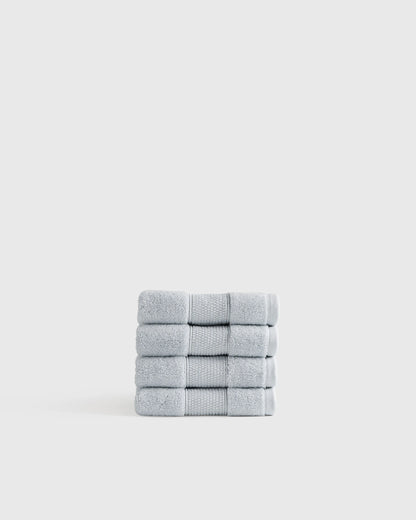 Classic Organic Turkish Cotton Washcloth (Set of 4) - One Size / White