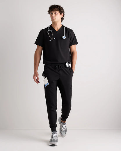 AeraFlex Scrub Joggers - S / Bold Black